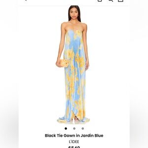 L'IDEE BLACK TIE GOWN in Jardin Blue